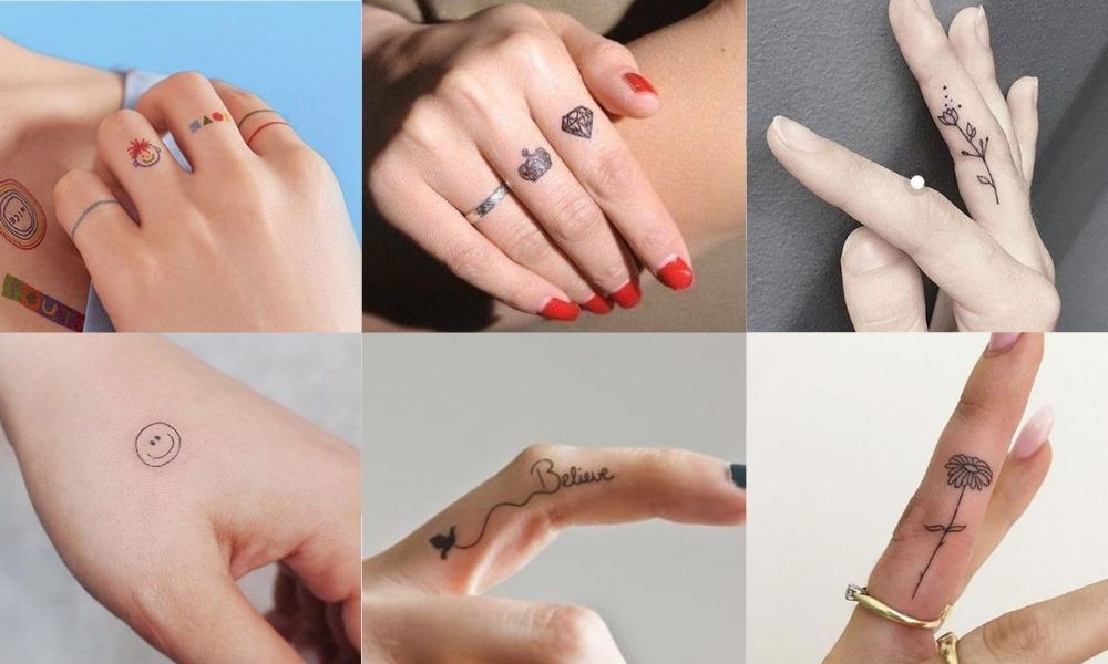 18 hình xăm mini ở ngón tay cá tính và ý nghĩa  Làm Điệu